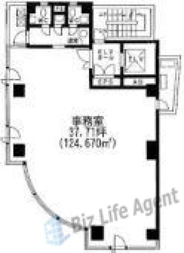 井門九段下ビルの平面図