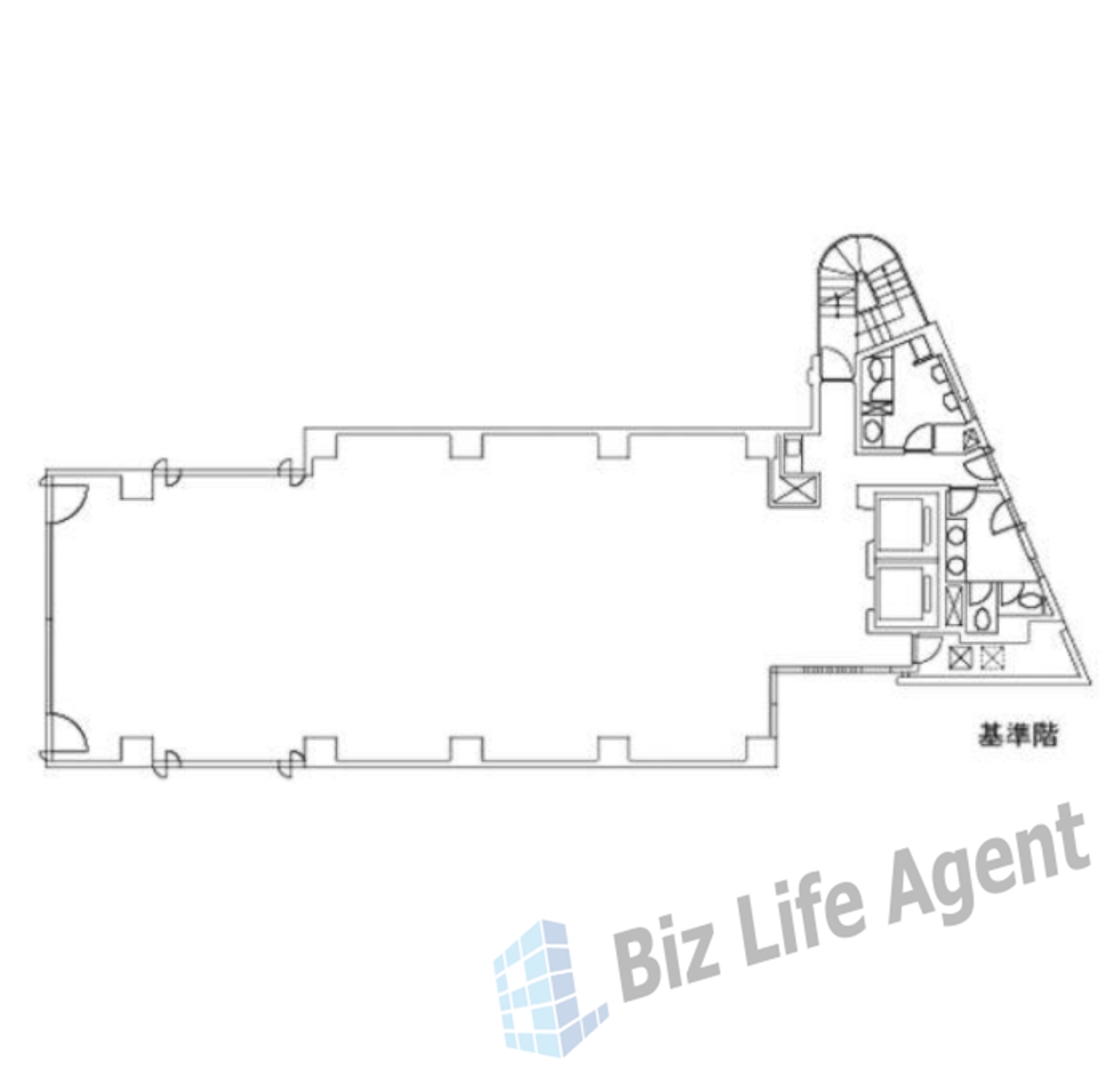 ランディック第2虎ノ門ビルの平面図