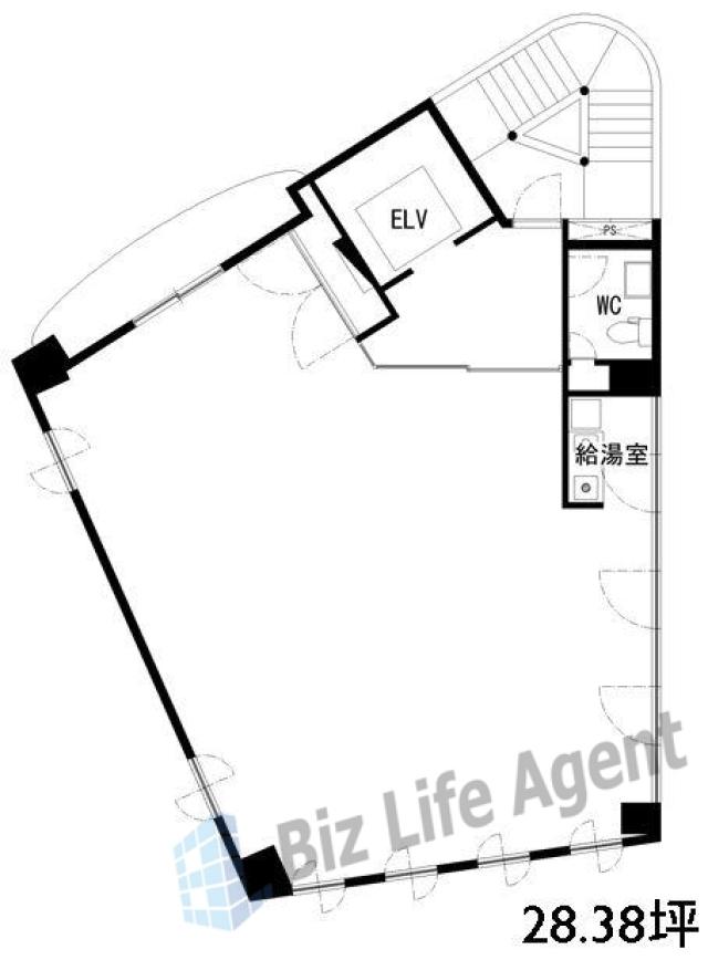 FLOOR AND WALLS中野坂上の平面図