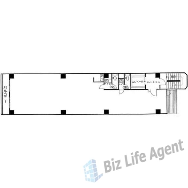 クロス芝浦ビルの平面図