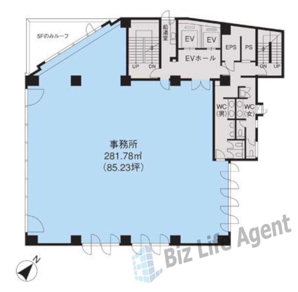 恵比寿ビルの平面図