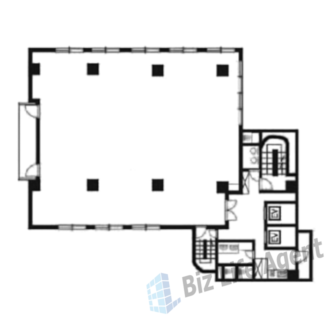 セイショウ日本橋ビルの平面図