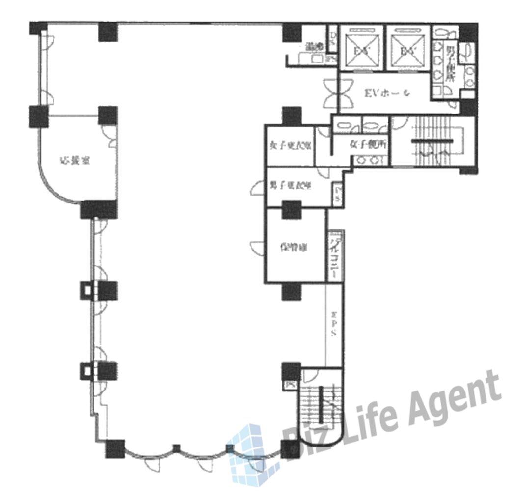 古賀オールビルの平面図