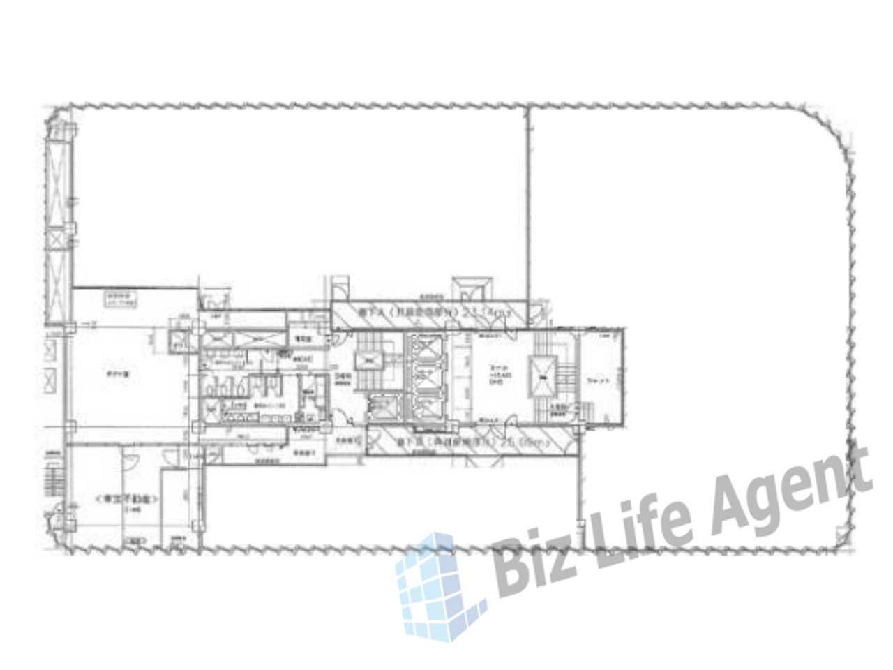 東宝ツインタワービルの平面図