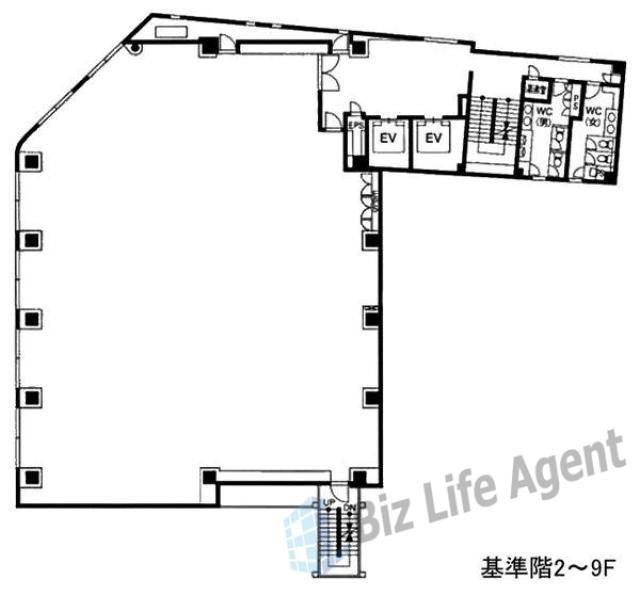 青山ファーストビルの平面図