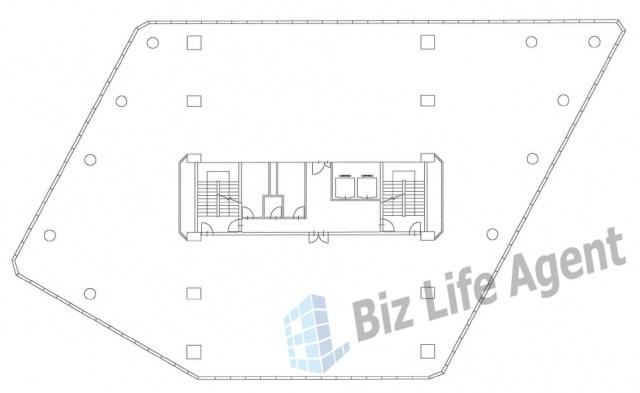 麻布偕成ビルの平面図