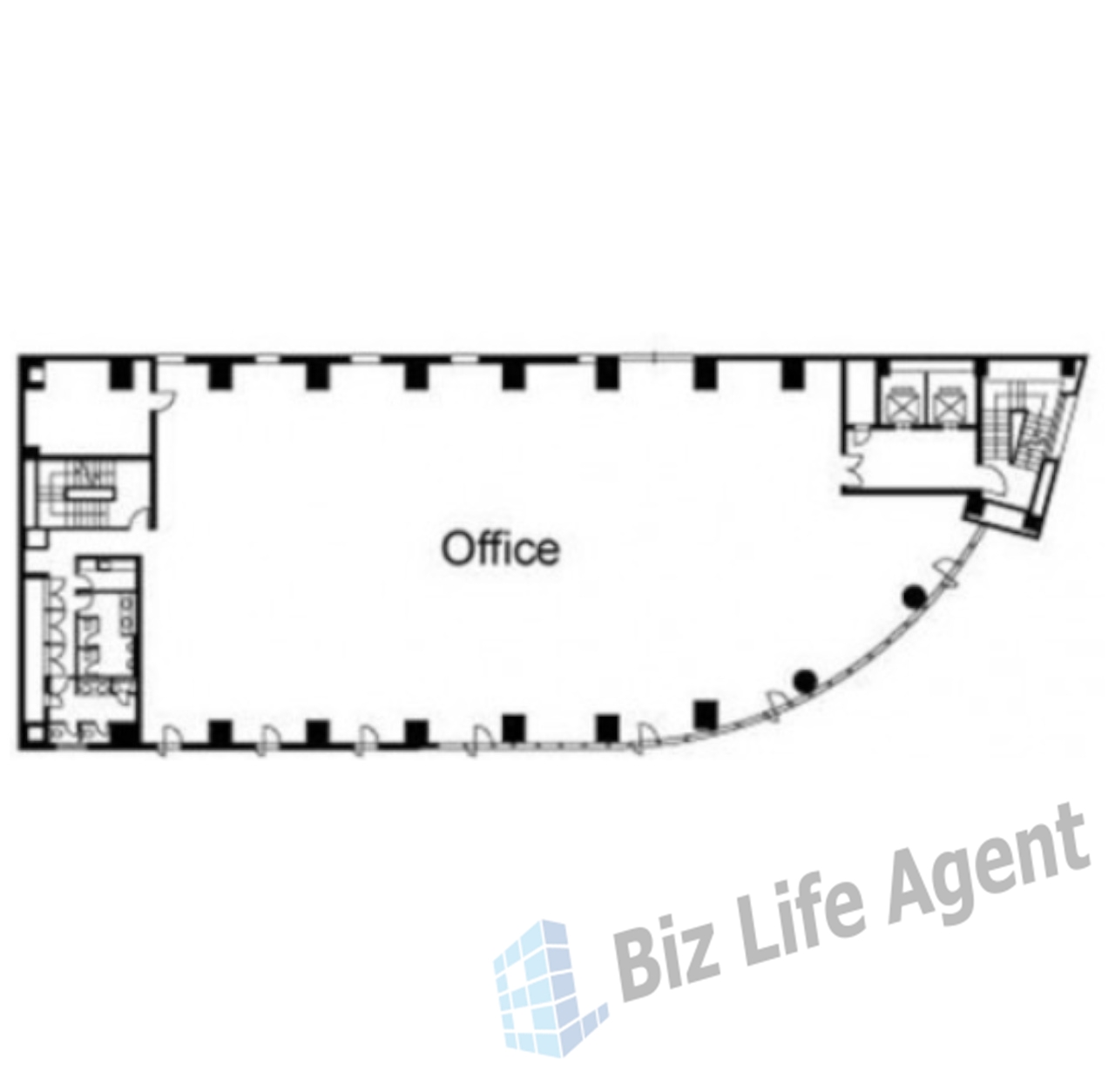 NBF赤坂山王スクエアビルの平面図