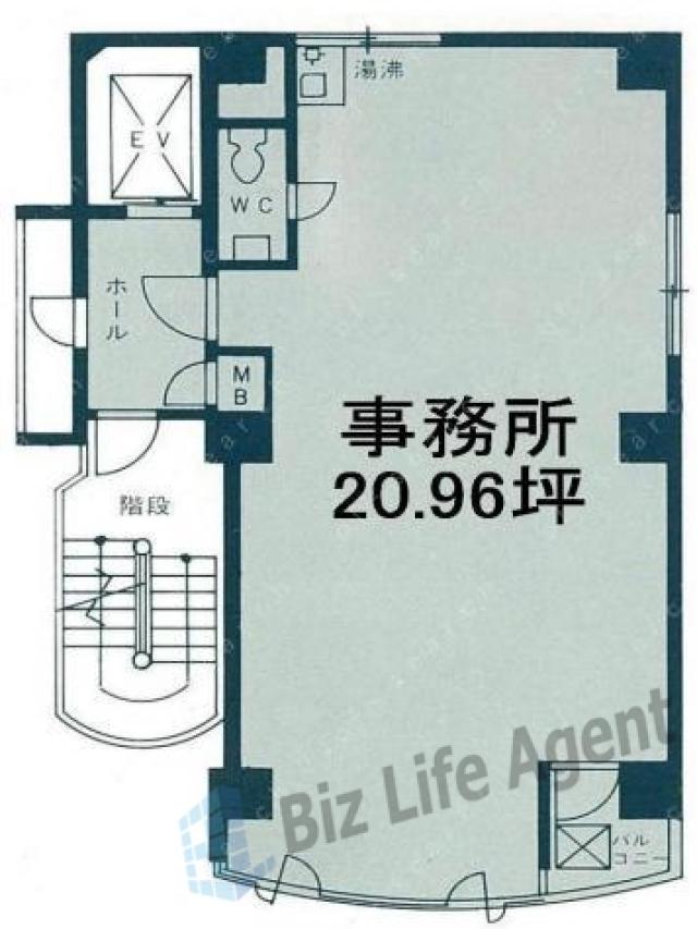 人形町Uビルの平面図