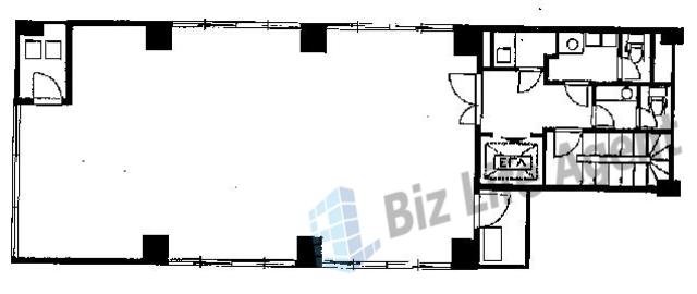 京橋NSビルの平面図