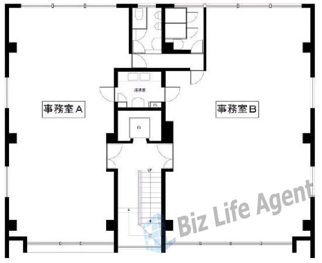 杉浦ビルの平面図