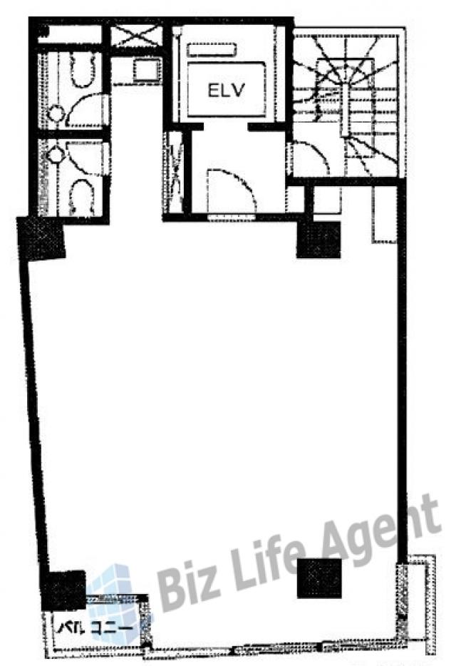 銀座秀芳ビルの平面図