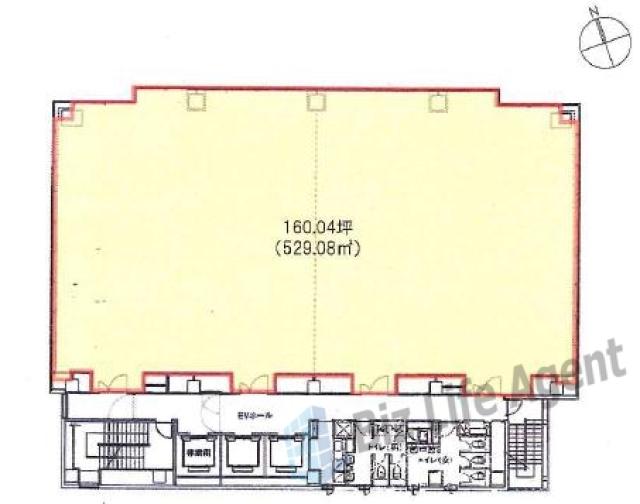 明産西新橋ビルの平面図
