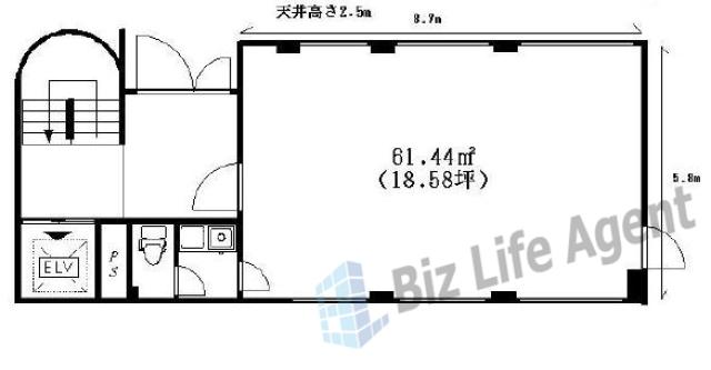 梅屋ビルの平面図