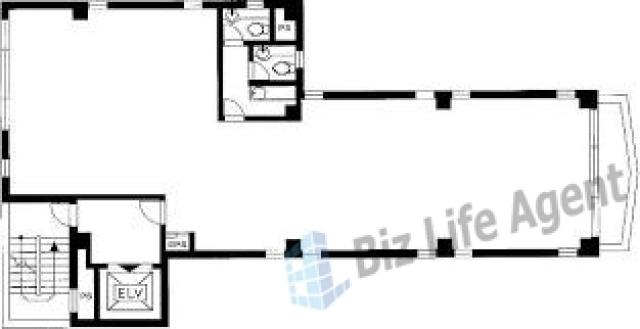 川田ビルの平面図