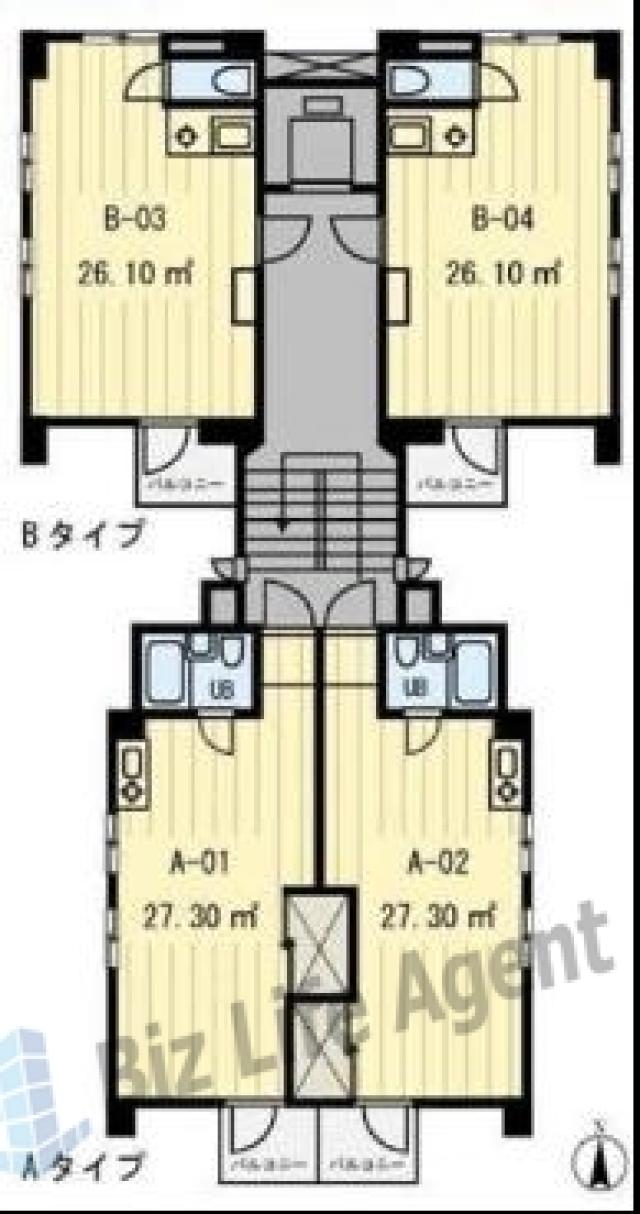 渋谷パールホームビルの平面図