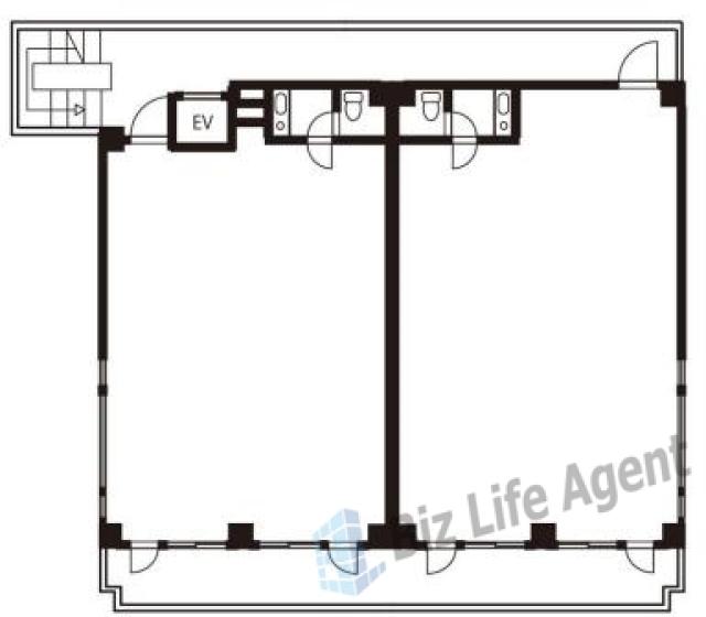 千恵ビルの平面図
