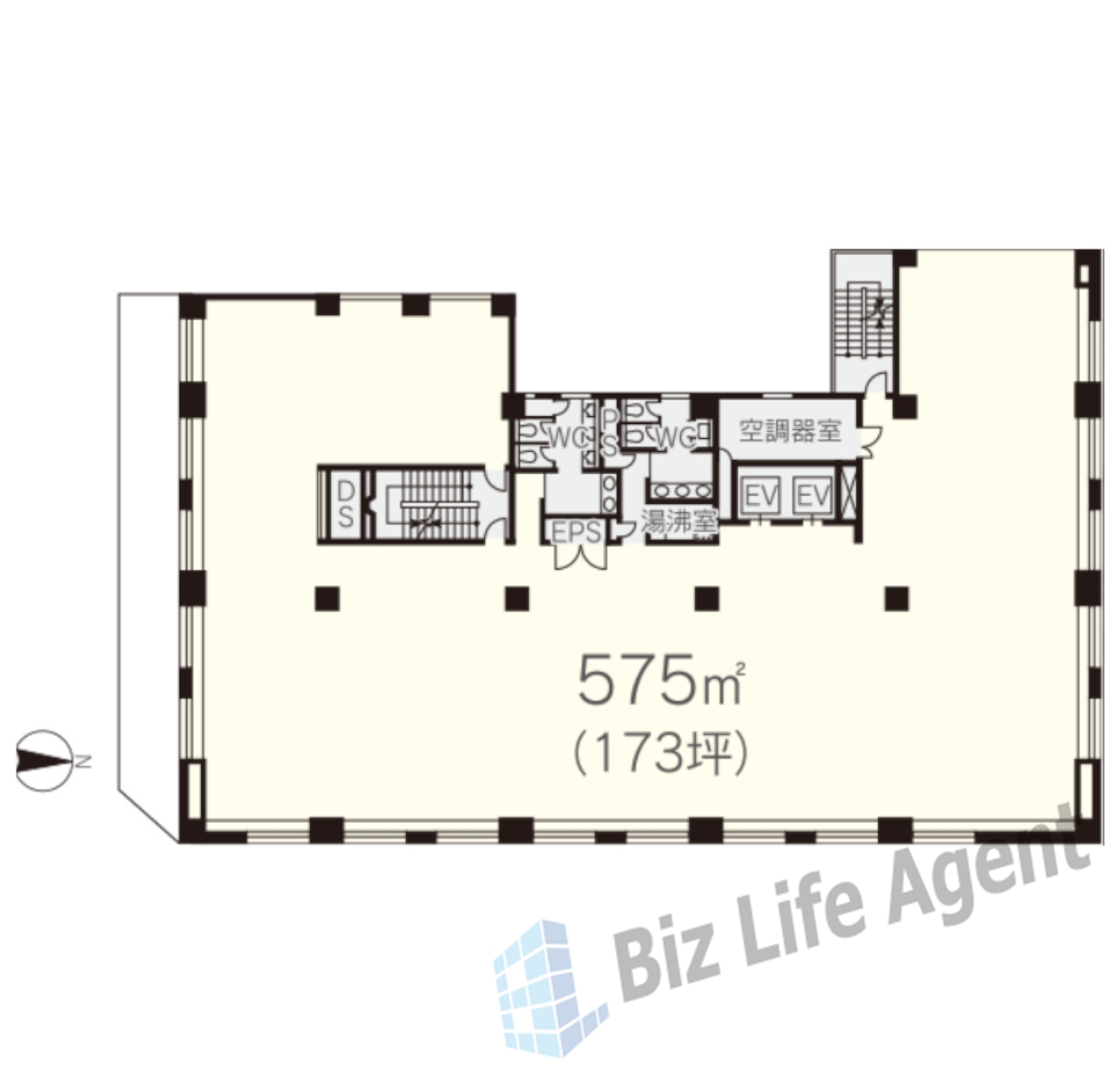 日土地亀戸ビルの平面図