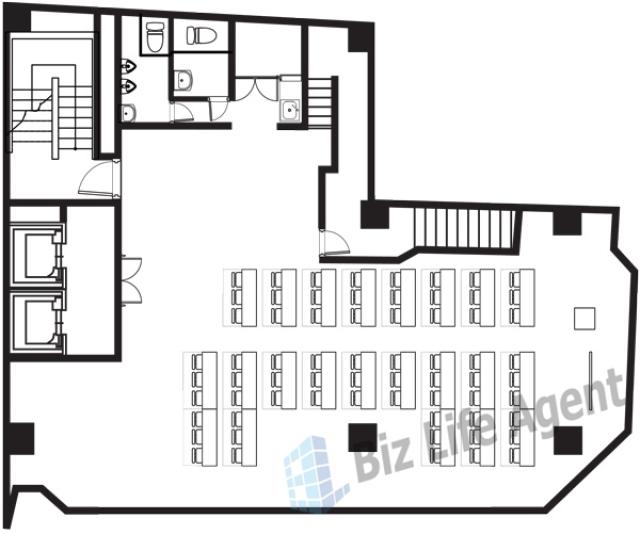 富士エレベータービルの平面図