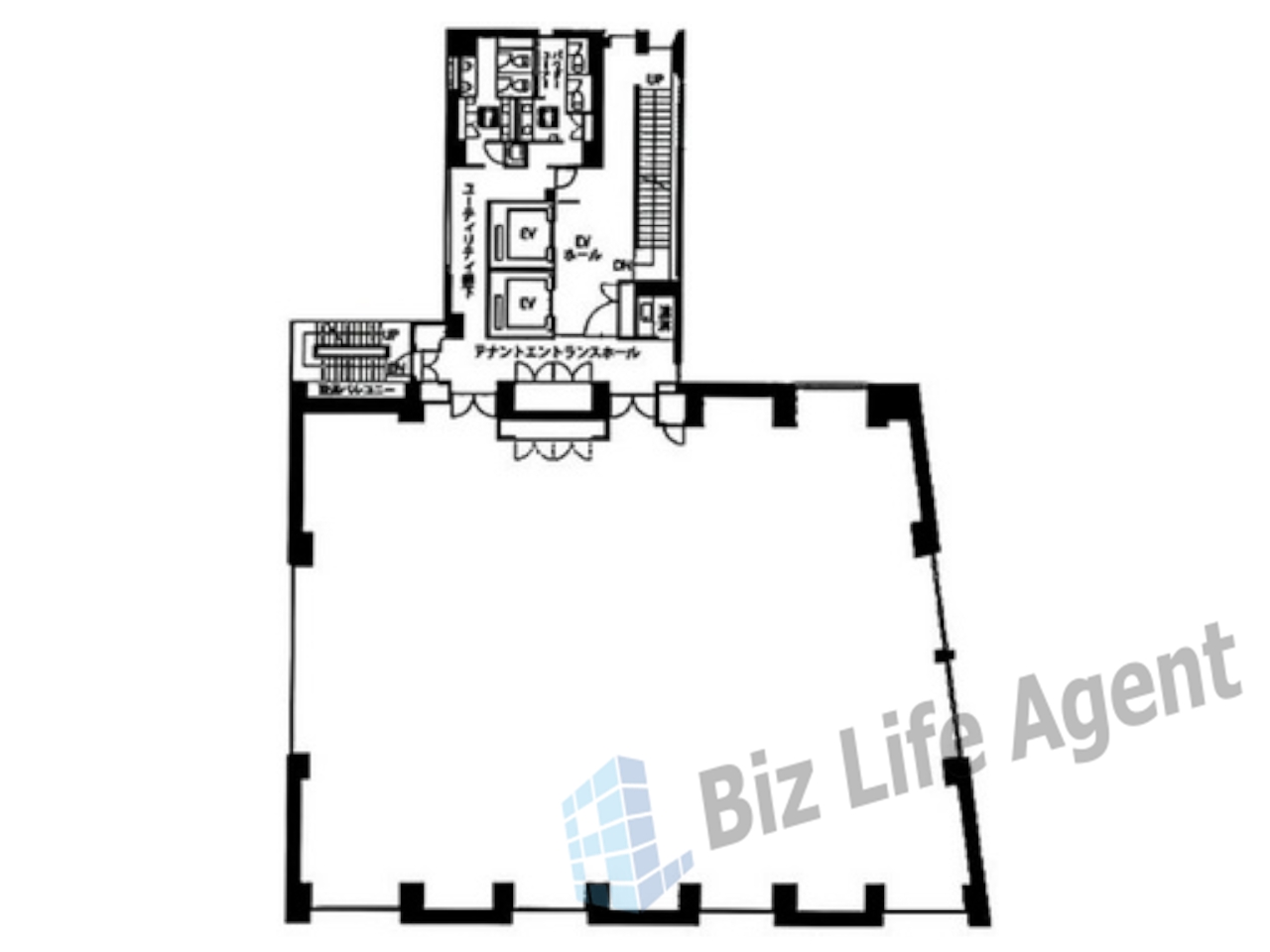 SGスクエアビルの平面図