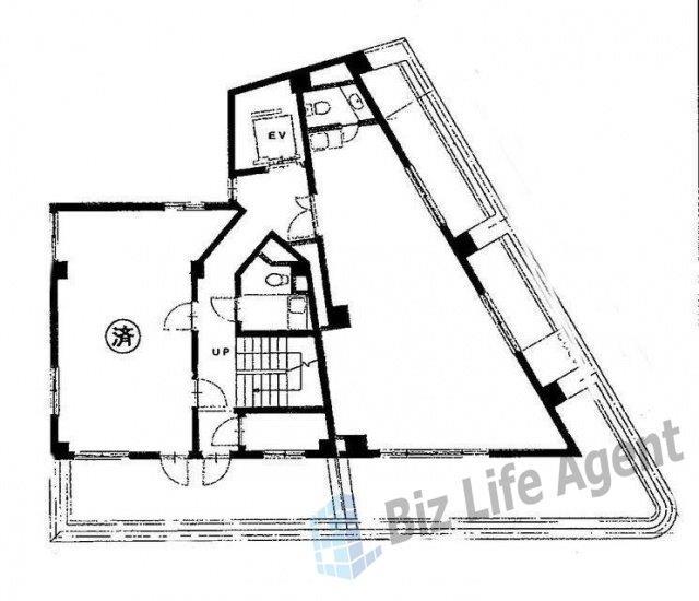 竹橋ビルの平面図