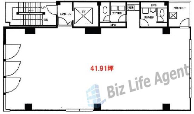 楠本第18ビルの平面図