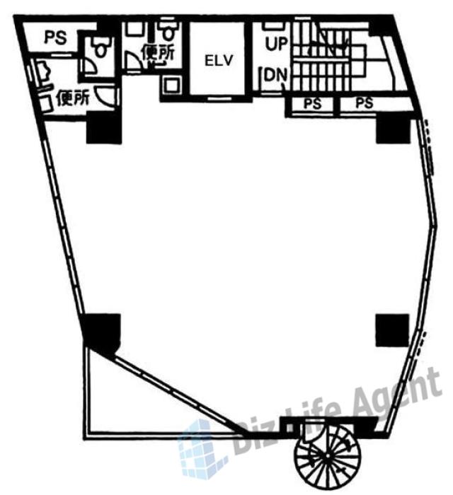 ケーエムビルの平面図