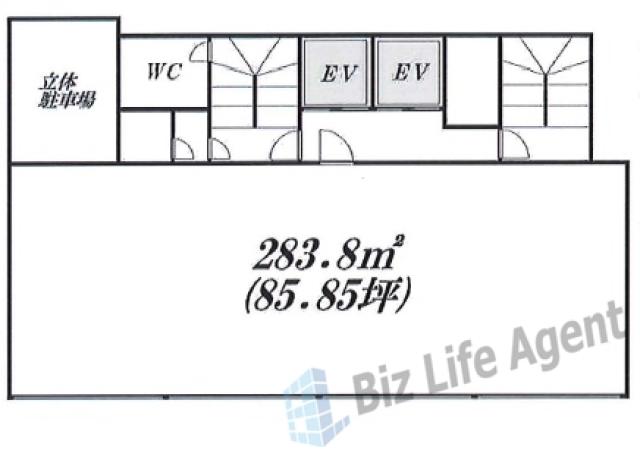 DAITOビル(第35下川ビル)の平面図