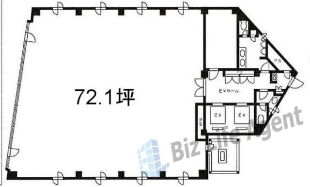 HI池袋ビルの平面図