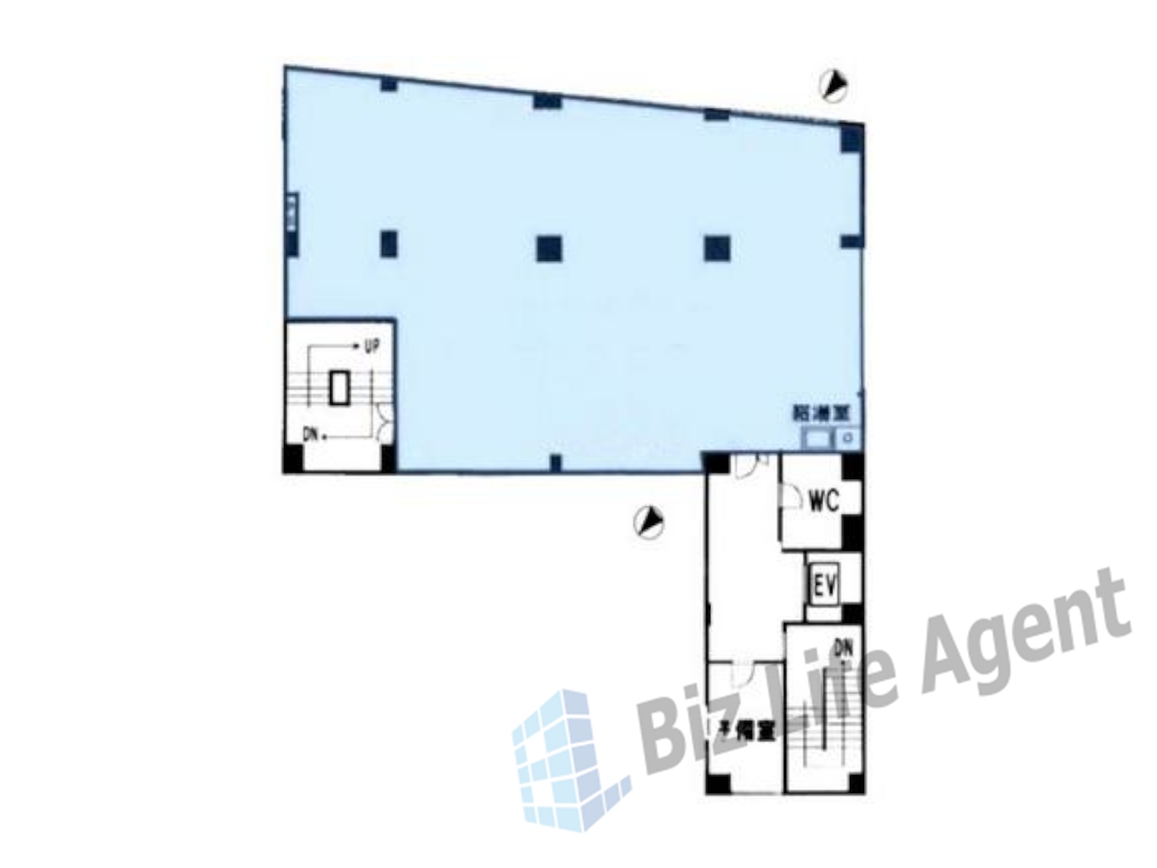 見真ビルの平面図