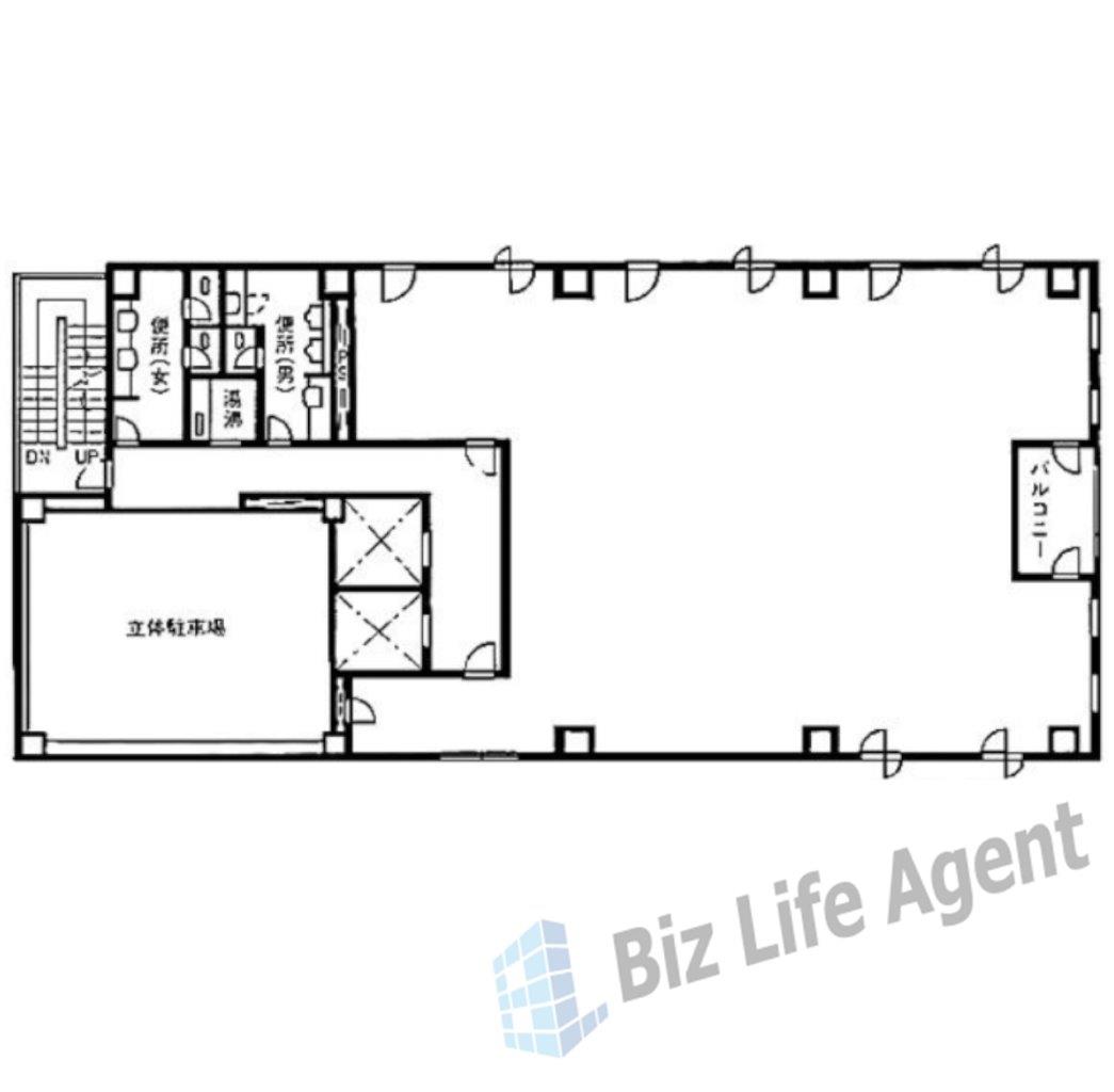 KVK日本橋浜町ビルの平面図