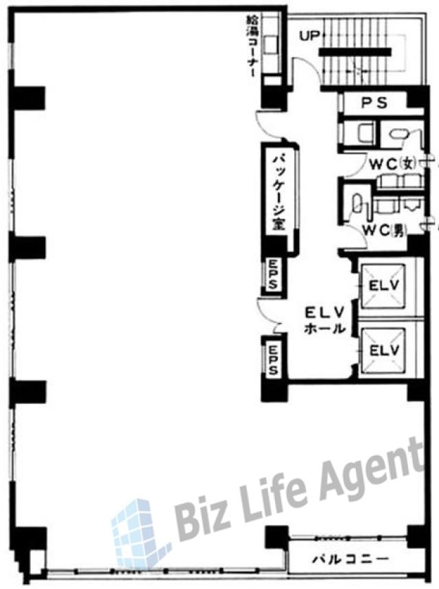 蛎殻町千葉ビルの平面図