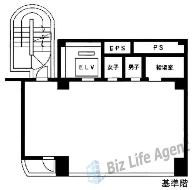 八丁堀フロンティアビルの平面図