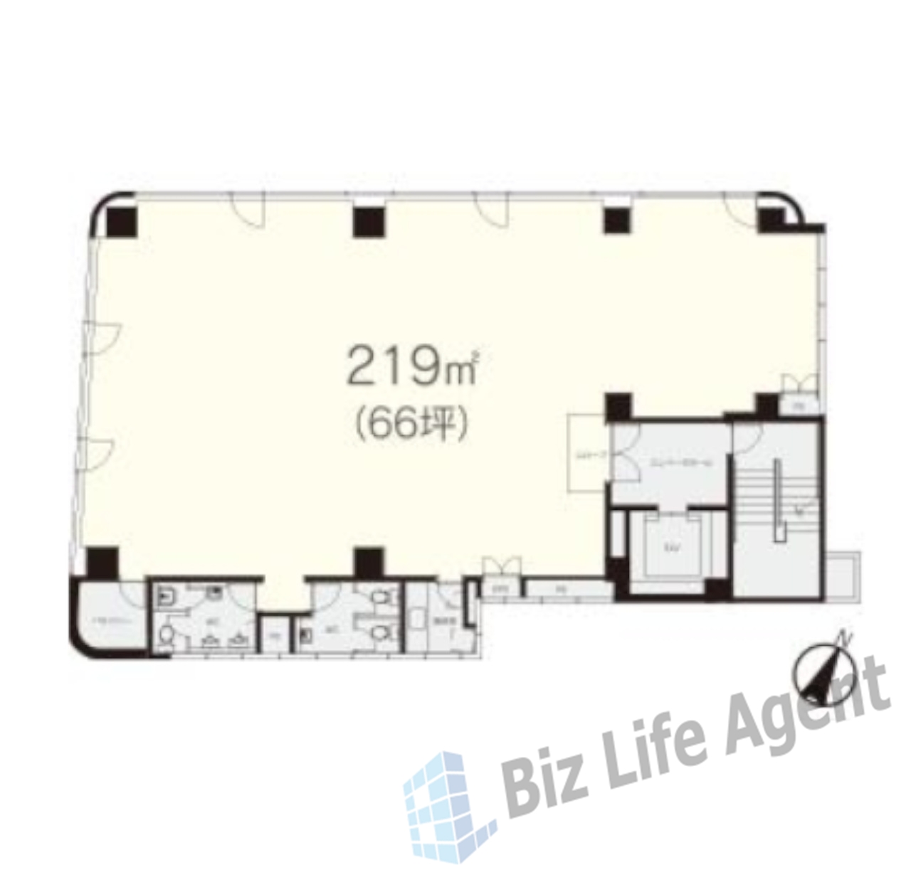 日幸小津ビルの平面図