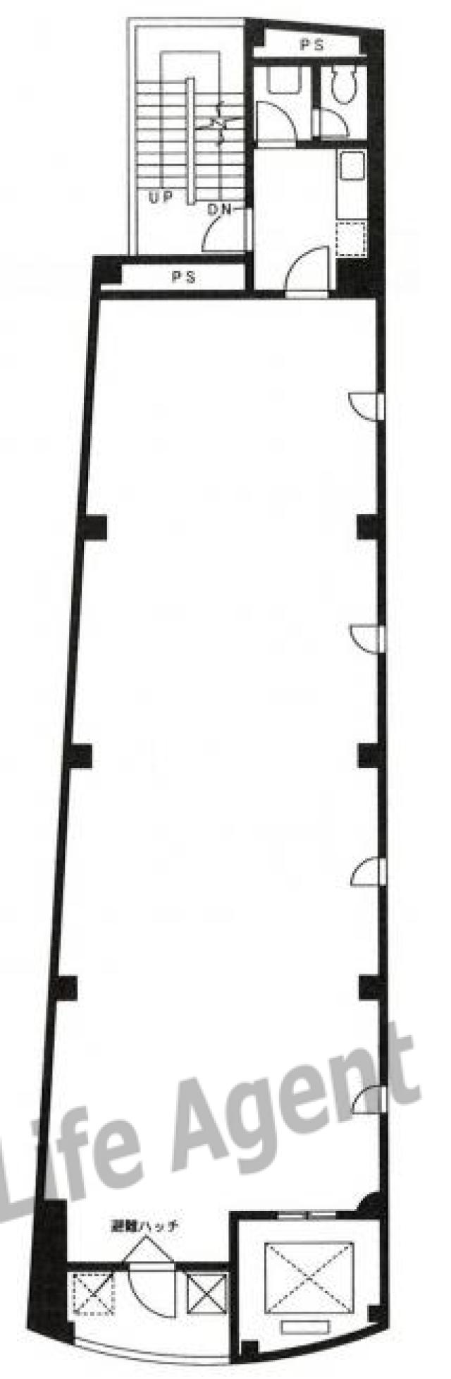 小川町B5ビルの平面図