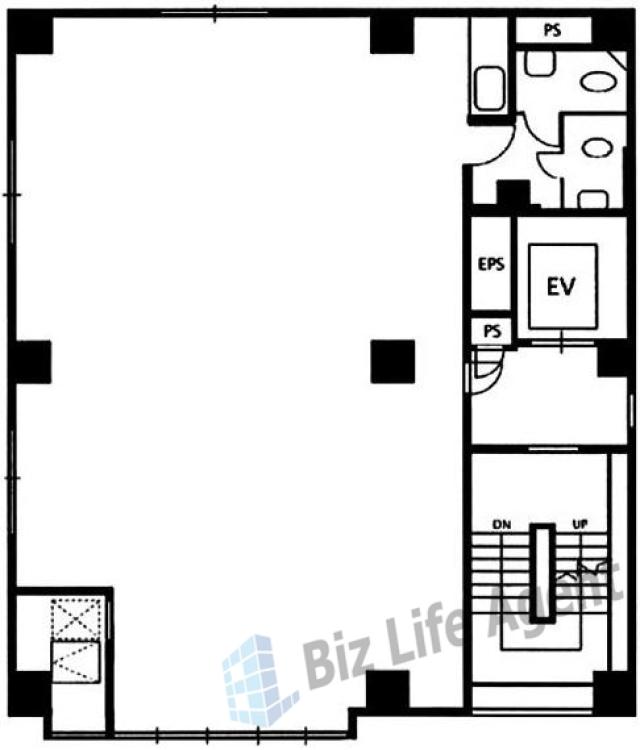 福田ビルの平面図