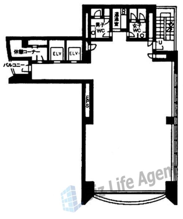 神田竹尾ビルの平面図