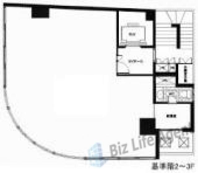 青山アイビスビルの平面図