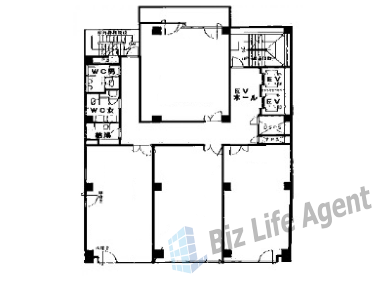金春ビルの平面図