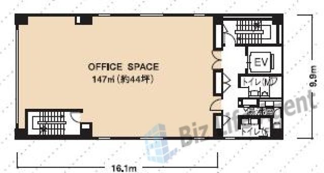 興和芝公園ビルの平面図