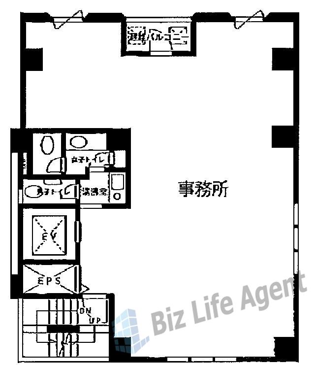 近代ビルの平面図
