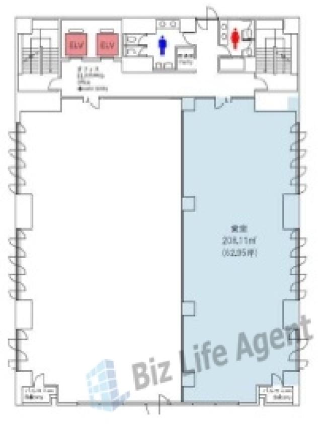 日総第12ビルの平面図