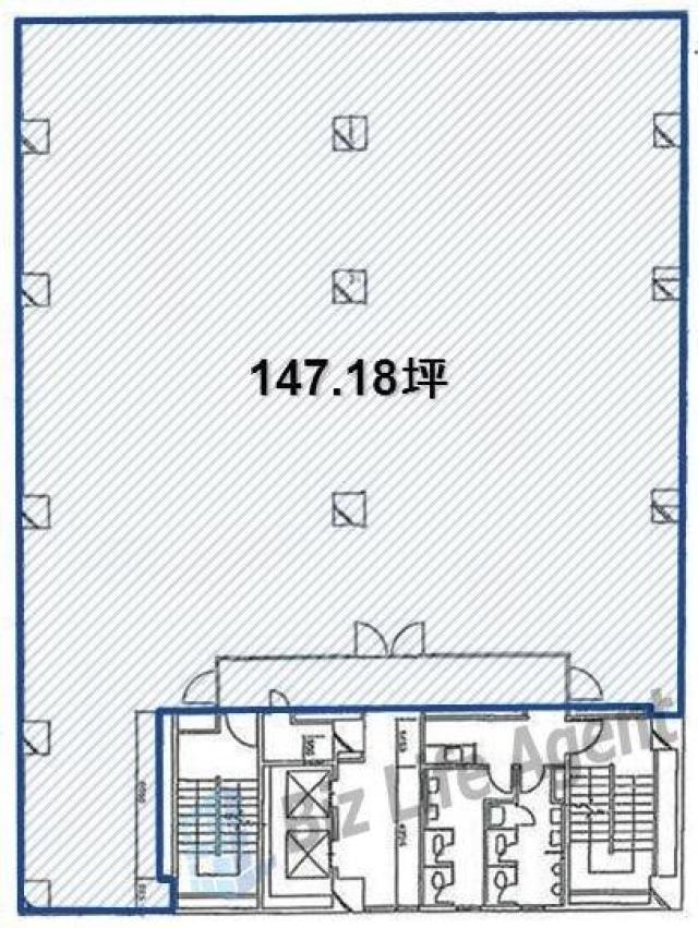 日総第19ビルの平面図