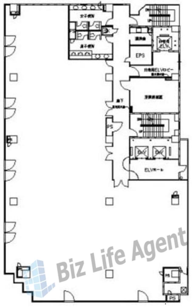 日本生命新横浜ビルの平面図
