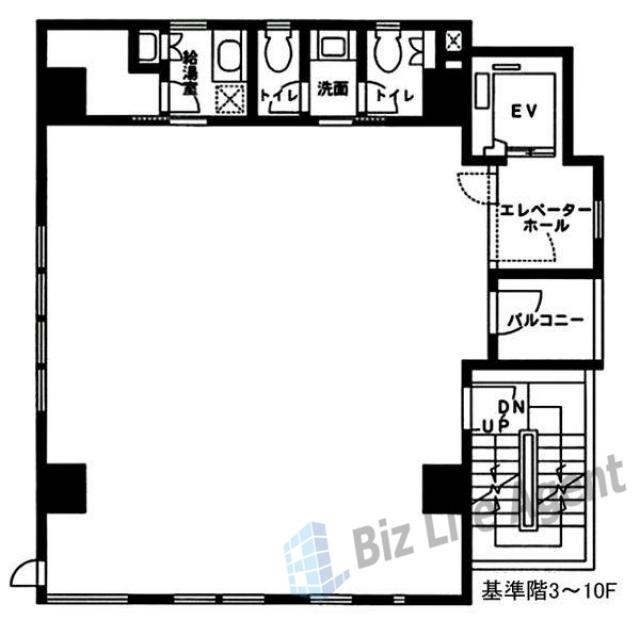 アロス渋谷(旧:渋谷Mono Step)ビルの平面図