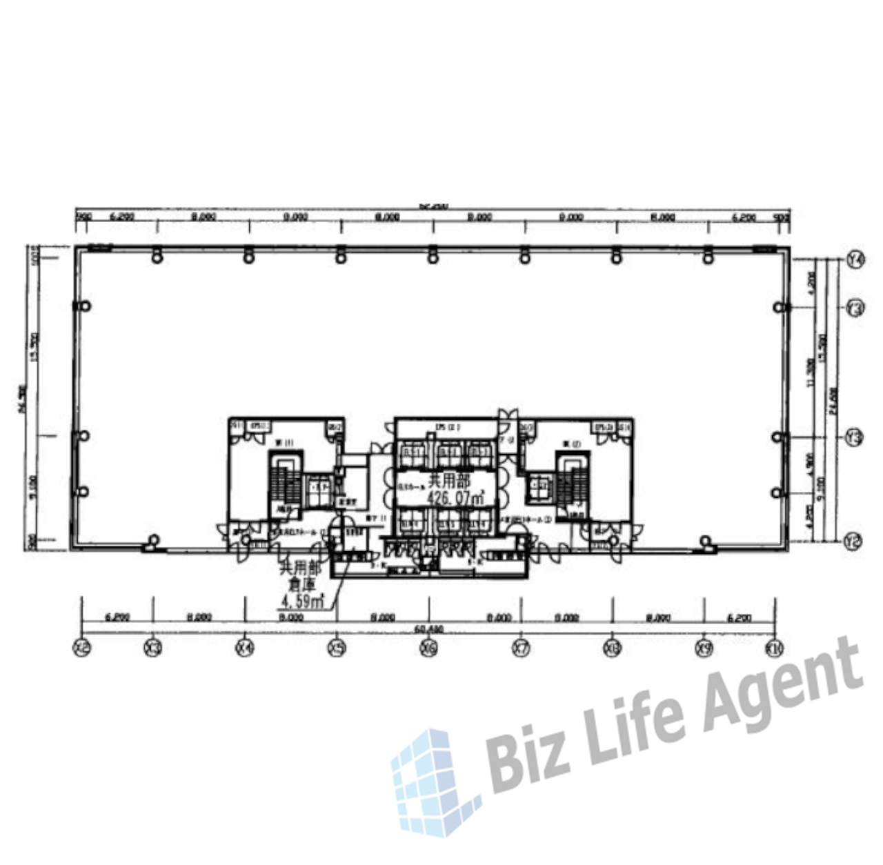 みなとみらいビジネススクエアの平面図