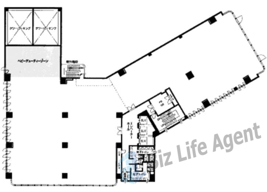 横浜NTビルの平面図