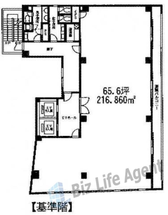 茅場町偕成ビルの平面図