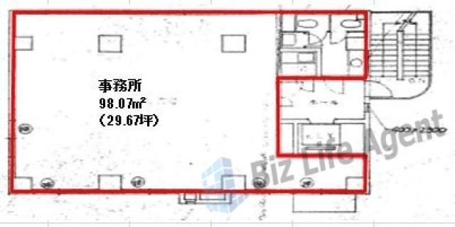 渋谷第一ビルの平面図