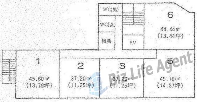 第5下川ビルの平面図