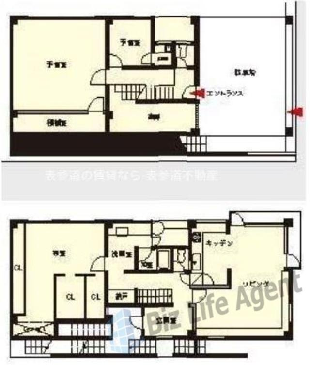南青山アイビーハウスの平面図